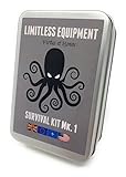 Limitless equipment Mark 1 kit de supervivencia: Mil-Spec, fabricado en Reino Unido, portátil y de bolsillo, kit y caja de supervivencia profesional